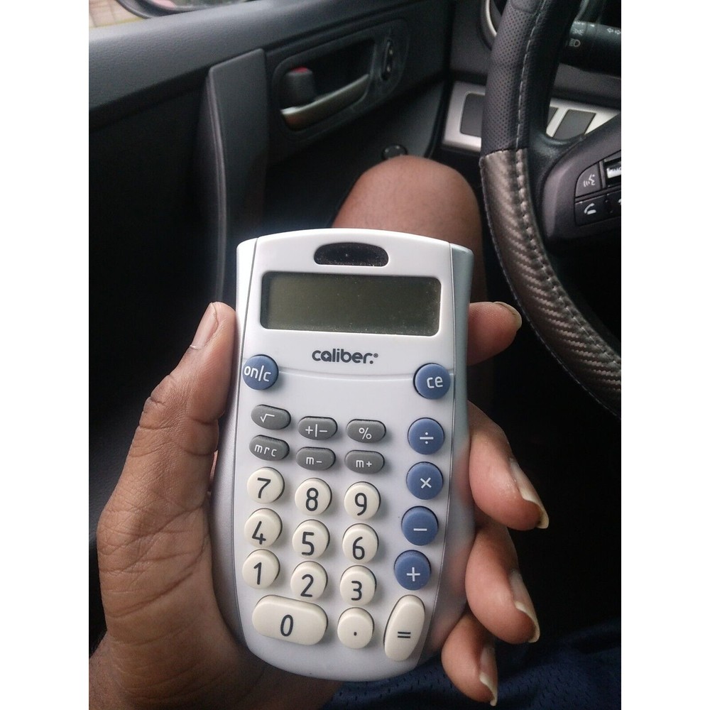 Caliber Dual Power Handheld Calculator
